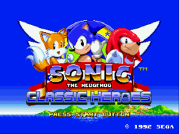 Sonic Classic Heroes Title Screen